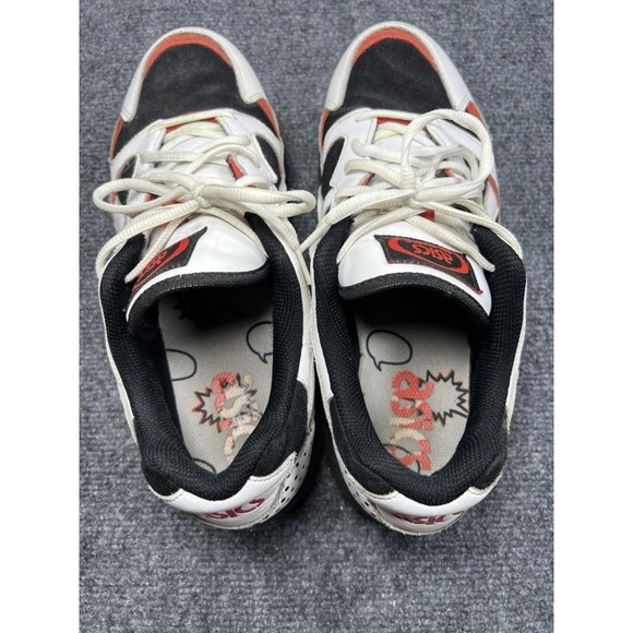 ASICS GEL Diablo Shoes Mens 11 White Black Red Leather Running Sneakers 1191A199 - Picture 12 of 13